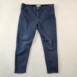 Democracy Ab Solution Jeans Womens 14P Dark Wash Stretch Denim Pants BF1907BBQV